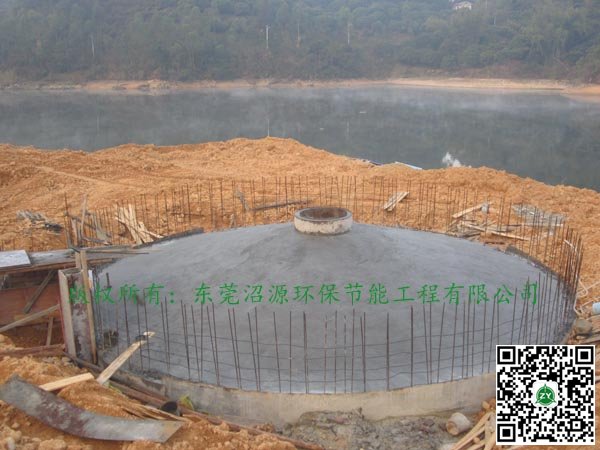 湖南邵陽邵東某種豬場(chǎng)沼氣工程建設(shè) 500立方快要收尾竣工