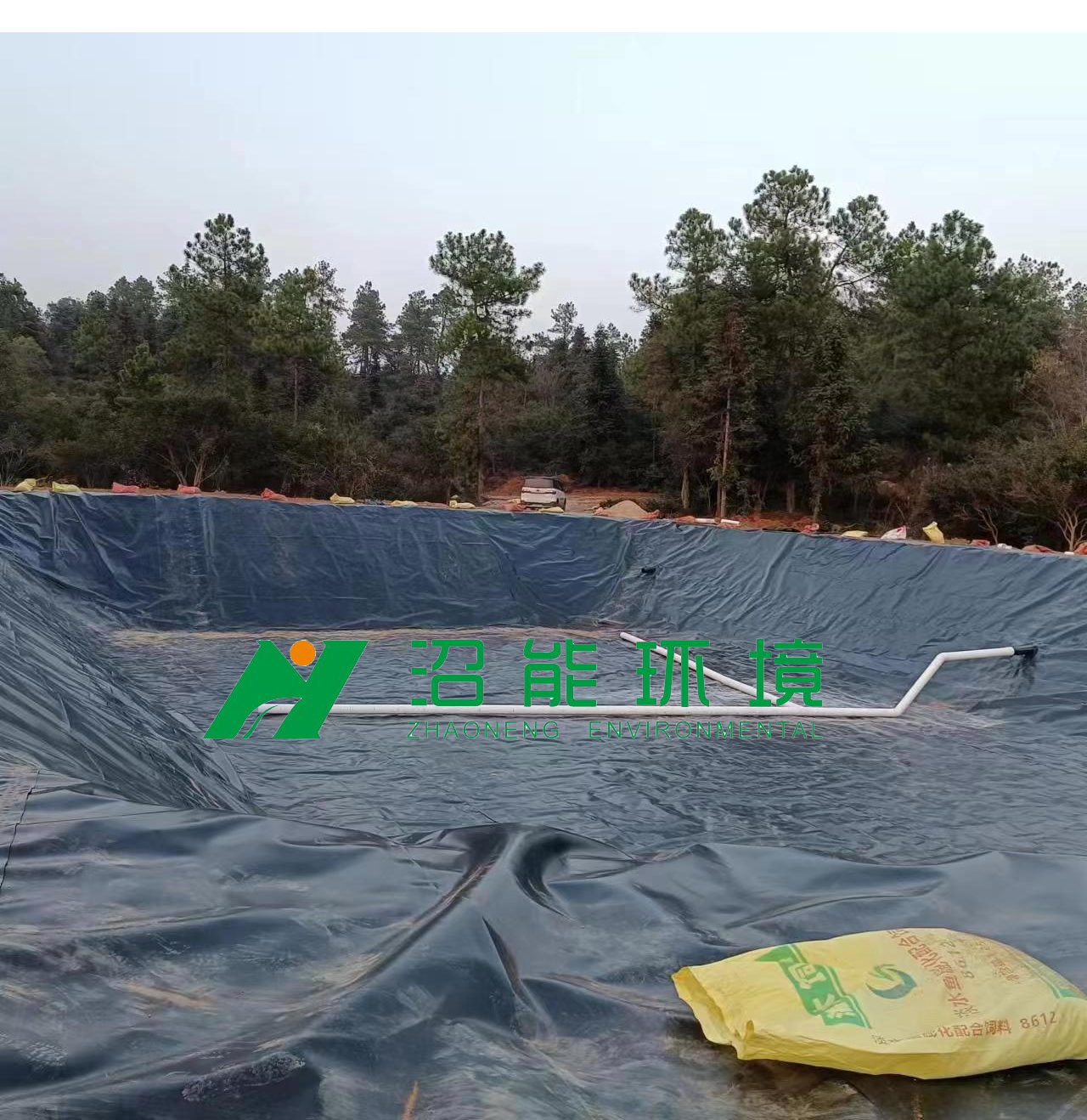 5000立方黑膜沼氣池江西萍鄉(xiāng)市蘆溪縣銀河鎮(zhèn)黑膜沼氣工程